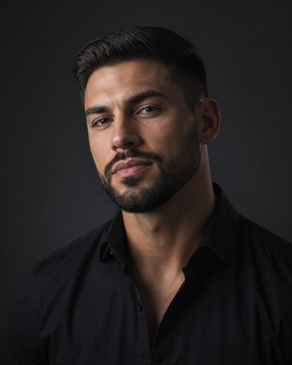 Cliente da Felps com cabelo e barba bem cuidados